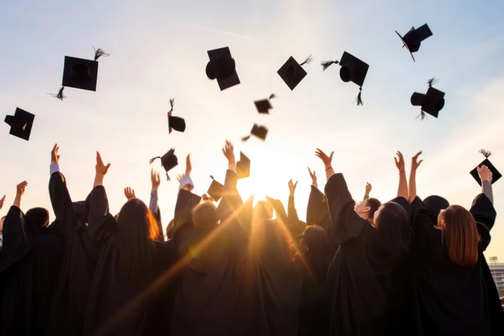 Des étudiants diplômés