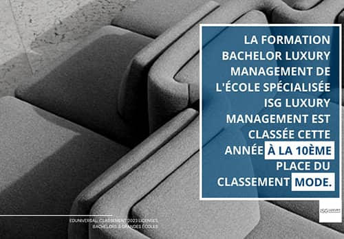 Classement ISG LUXURY Bachelors Mode