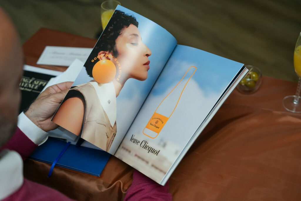 Zoom sur une page pub d'un magazine