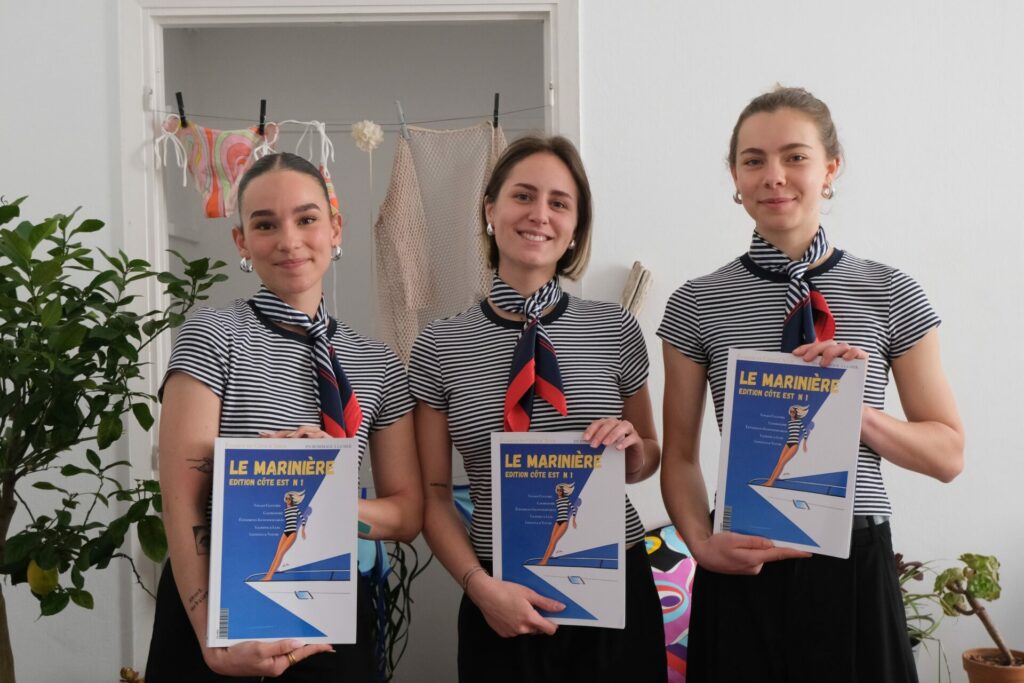 Les étudiants du campus de Nice lors de leur présentation du projet magazine