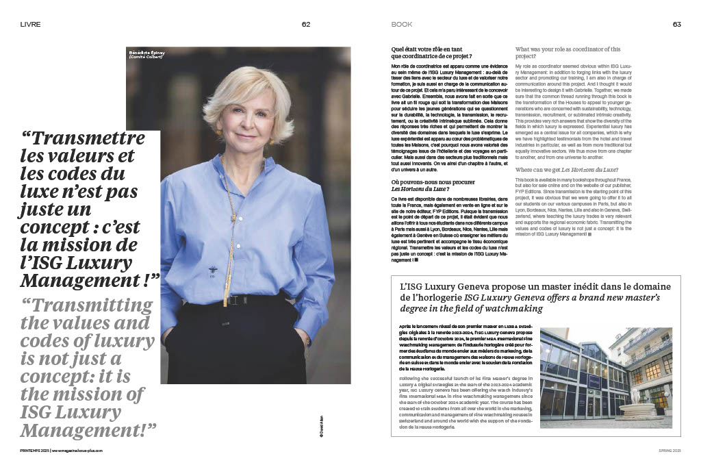 Les Horizons du Luxe - parutions dans Luxus +
